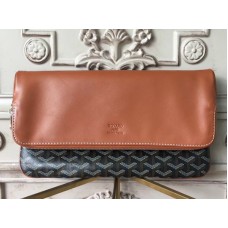 Goyard Goyardine Sainte Marie Soft Cluth Black With Brown Leather Trim