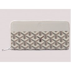 Goyard Goyardine Matignon Wallet Light Grey