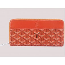 Goyard Goyardine Matignon Wallet Orange