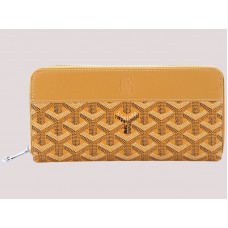 Goyard Goyardine Matignon Wallet Yellow