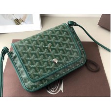 Goyard Goyardine Plumet Crossbody Wallet Green