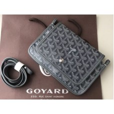 Goyard Goyardine Plumet Crossbody Wallet Grey