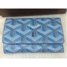 Goyard Goyardine Saint Michel 6 Key Holder Light Blue