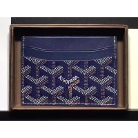 Goyard Goyardine Saint Sulpice Card Holder Blue