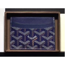 Goyard Goyardine Saint Sulpice Card Holder Blue