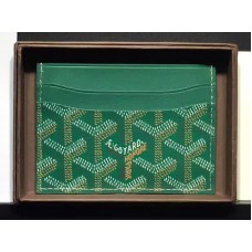 Goyard Goyardine Saint Sulpice Card Holder Green