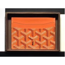 Goyard Goyardine Saint Sulpice Card Holder Orange