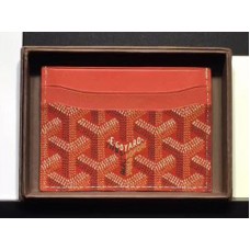 Goyard Goyardine Saint Sulpice Card Holder Red