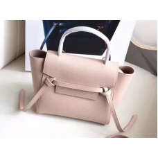 Celine Micro Belt Bag In Grained Calfskin Pink