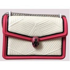 Bvlgari Shoulder Bag Serpenti Forever White Pink