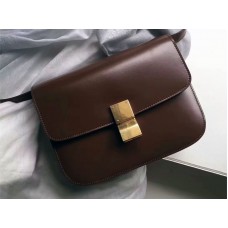 Celine Medium Classic Bag In Box Calfskin Brown