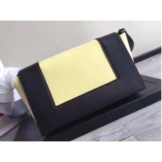 Celine Medium Frame Shoulder Bag Calskin Yellow And Black