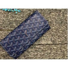 Goyard Varenne Chevron Long Wallet Blue