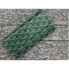 Goyard Varenne Chevron Long Wallet Green