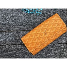 Goyard Varenne Chevron Long Wallet Yellow