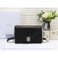 Dior Diorama Lambskin Bag Black d0528