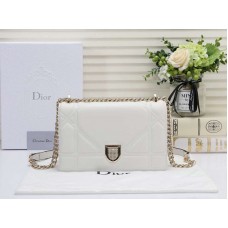 Dior Diorama Lambskin Bag White d05283