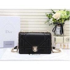 Dior Small Diorama Lambskin Bag Black d0526