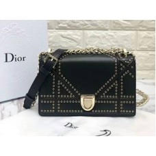 Dior Small Diorama Calfskin Bag Black d0421-1