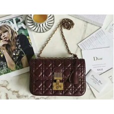 Dior Dioraddict Lambskin Bag Burgundy d58181