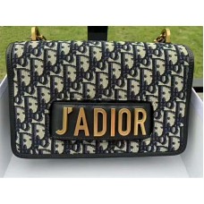 Dior J'Adior Flap Canvas Gold Hardware Black d1005030