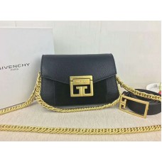 Givenchy Small gv3 Bag In Grained Leather And Suede Black