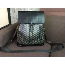 Goyard Goyardine Calfskin Alpin Backpack Black