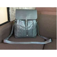 Goyard Goyardine Calfskin Alpin Backpack Grey