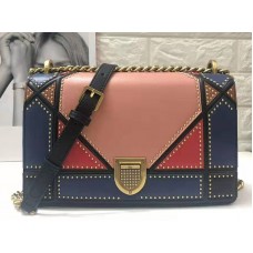 Dior Large Diorama Bag In Multi Coloured Patchwork