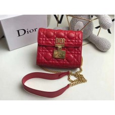 Dior Dioraddict Mini Lambskin Bag Red