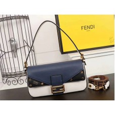 Fendi Baguette Ff Crossbody Bag Black Blue