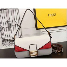 Fendi Baguette Ff Crossbody Bag Red White