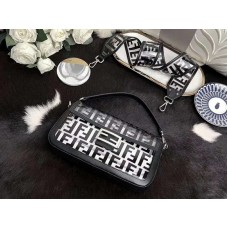 Fendi Baguette Bag In Pu Black