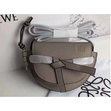 Loewe Gate Mini Bag Soft Grained Calfskin Grey