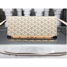 Goyard Monte Carlo Clutch With Strap Pm Beige