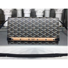 Goyard Monte Carlo Clutch With Strap Pm Black