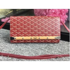 Goyard Monte Carlo Clutch With Strap Pm Burgundy