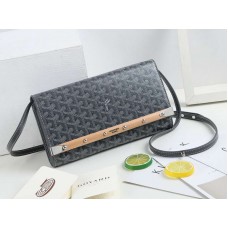 Goyard Monte Carlo Clutch With Strap Pm Grey