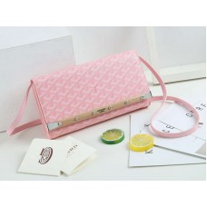 Goyard Monte Carlo Clutch With Strap Pm Pink