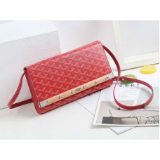 Goyard Monte Carlo Clutch With Strap Pm Red