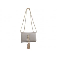 Yves Saint Laurent Mini Monogramme Bag In Original Leather Khaki