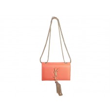 Yves Saint Laurent Mini Monogramme Bag In Original Leather Orange