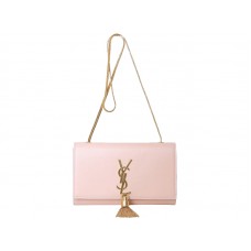 Yves Saint Laurent Small Monogramme Bag In Original Leather Light Pink