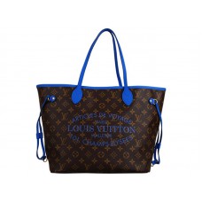 Louis Vuitton 2013 Monogram Neverfull Mm Grand Bleu