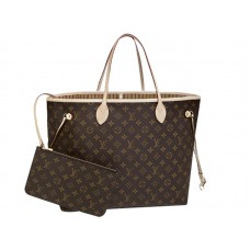 Louis Vuitton Monogram Neverfull Gm Beige