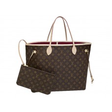 Louis Vuitton Monogram Neverfull Gm Fuchsia