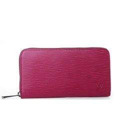 Louis Vuitton Epi Leather Zippy Organizer Fushia