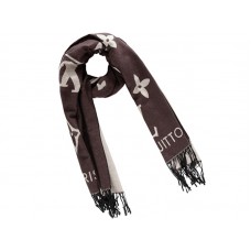 Louis Vuitton Fashion Lovers Monogram Cashmere Scarf Brown