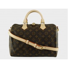 Louis Vuitton Monogram Speedy 30 With Shoulder Strap