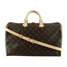 Louis Vuitton Monogram Speedy 40 With Shoulder Strap